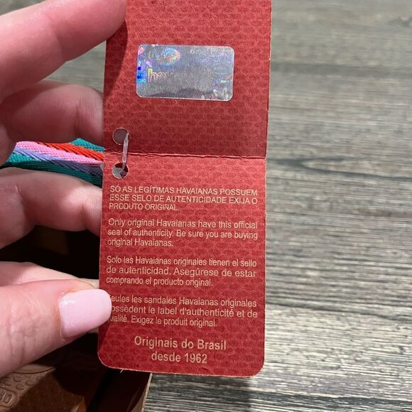 Havaianas Womens You Malta Flip-Flop Sandals Slip-On Open-Toe Rust Mix S… - Picture 3 of 8